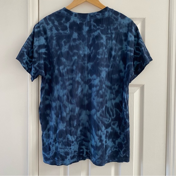 Lululemon Athletica All Yours Cotton T-Shirt *in Marmoleado Navy Tie Dye - Picture 3 of 8